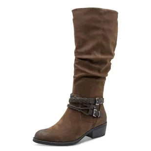 Marco Tozzi Damskie 2-25503-45 modne kozaki, Cafe Comb, 39 EU, Cafe Comb, 39 EU - Kozaki damskie - miniaturka - grafika 1