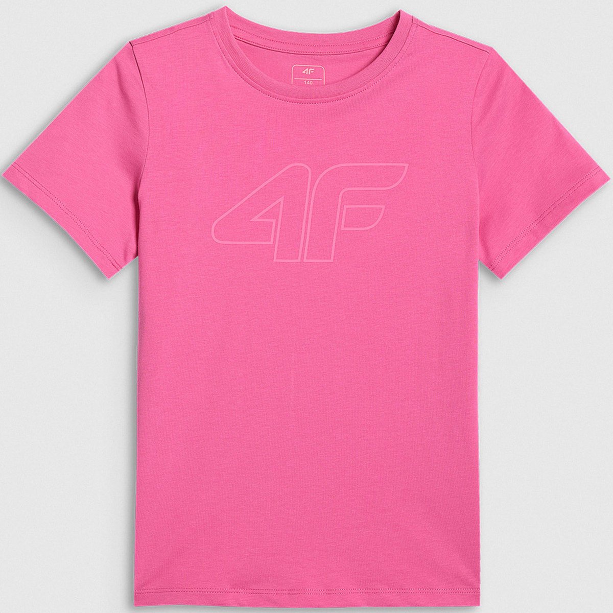Koszulka Dziewczęca 4F T-shirt Sportowy Regular Różowy 4FJWSS26TTSHF3004 146