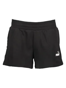 Puma Szorty dresowe "Essentials" w kolorze czarnym - Spodnie sportowe damskie - miniaturka - grafika 1