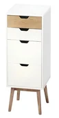 Komody dla dzieci - FORNOR 14847 WITA Szafka 4 szuflady 40 x 40 x H 94 c - miniaturka - grafika 1