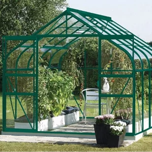 VITAVIA szklarnia ogrodowa Diana 8300, zielona - (8,3 m2; 2,57 x 3,21 m) + baza - Szklarnie ogrodowe - miniaturka - grafika 2