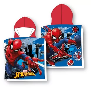 Poncho ponczo Spiderman 55x110 ręcznik Faro - Okrycia kąpielowe dla dzieci - miniaturka - grafika 1