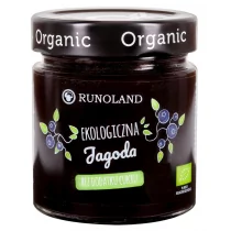 Runoland (grzyby, zupy, przetwory) dżem z jagody leśnej bez cukru bio 200 g-runo - Dżem - miniaturka - grafika 1