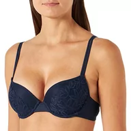 Biustonosze - Billet Doux Klasyczne podparcie biustonosza, miseczki z fiszbinami, Ciemnoniebieski iris, 75C - miniaturka - grafika 1