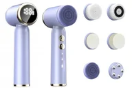 Szczoteczki do twarzy - Elektryczna SZCZOTECZKA SONICZNA DO MYCIA masaż peeling TWARZY 6 Nakładek - miniaturka - grafika 1