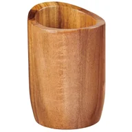 Akcesoria łazienkowe - Kubek na szczoteczki do zębów drewno akacjowe - miniaturka - grafika 1