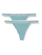 Majtki damskie - Emporio Armani Damskie majtki typu stringi (2 sztuki), Arctic, S - miniaturka - grafika 1
