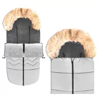 Śpiworki dla dzieci - Śpiworek Do Wózka Na Sanki Gondola Śpiwór 5W1 Szary - miniaturka - grafika 1