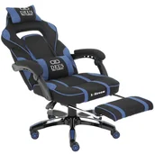 Fotele gamingowe - Fotel Gamingowy DEUS X-Stream Blue z tkaniny - miniaturka - grafika 1