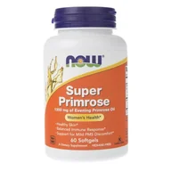 Witaminy i minerały - Now Foods Super Primrose, 1300 mg, 60 kapsułek - miniaturka - grafika 1