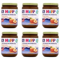 Hipp Przysmak na Dobranoc Kaszka manna z mlekiem i owocami po 4. miesiącu zestaw 6 x 190 g Bio - Kaszki dla dzieci - miniaturka - grafika 1