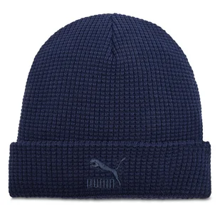 Czapka Puma Classics Mid Fit Beanie 025677 03 Granatowy - Czapki męskie - miniaturka - grafika 1