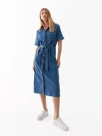 Sukienki - ONLY Sukienka jeansowa 15283308 Niebieski Loose Fit - miniaturka - grafika 1