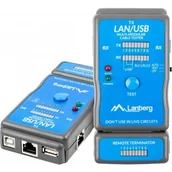 Narzędzia sieciowe - LANBERG Tester kabli RJ-45 11 USB NT-0403 - miniaturka - grafika 1