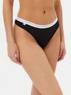 Majtki damskie - Lacoste Komplet 3 par stringów 8F1341 Czarny - miniaturka - grafika 1