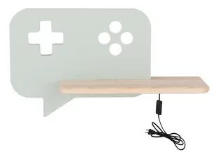 LED Kinkiet dziecięcy z półką CONSOLE LED/5W/230V Zielony - Wyposażenie pokoiku dziecięcego - miniaturka - grafika 1