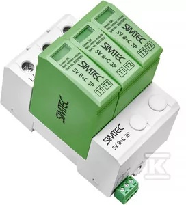 Warystorowy ogranicznik przepięć do instalacji fotowoltaicznych SV B+C 3P SIMTEC - Akcesoria do kolektorów i fotowoltaiki - miniaturka - grafika 1