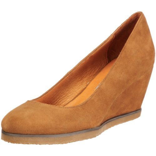 Buffalo London Damskie czółenka 109-14230-1 KID SUEDE, brązowy - Braun Camel - 40 EU