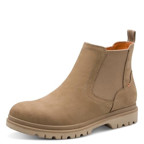 Tamaris Damskie kozaki Chelsea 1-25440-45, Camel, 42 EU, piaskowy, 42 EU