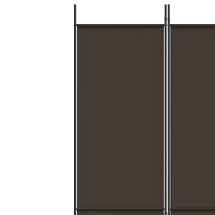 Lumarko Parawan 6-panelowy, brązowy, 300x220 cm, tkanina! - Parawany - miniaturka - grafika 8