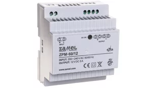 Zamel Zasilacz Impulsowy 60W / 12V ZPM-60/12 - Bezpieczniki elektryczne - miniaturka - grafika 1