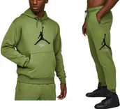 Dresy męskie - Dres Nike Jordan Męski Bawełniany r. S Komplet Bluza i Spodnie Ocieplany - miniaturka - grafika 1
