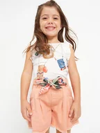 Spodenki damskie - Mayoral Szorty materiałowe 3209 Pomarańczowy - miniaturka - grafika 1