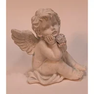 Ozdoby bożonarodzeniowe - Aniołek z polyresinu ze światłem LED 10 x 9,5 x 11,5 cm - miniaturka - grafika 1