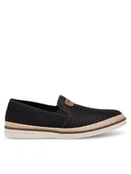 Espadryle męskie - Rieker Espadryle B2366-00 Czarny - miniaturka - grafika 1
