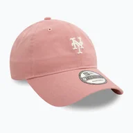 Czapki damskie - Czapka z daszkiem New Era Mini Washed 9Twenty New York Mets dark pink WYSYŁKA W 24H 30 DNI NA ZWROT - miniaturka - grafika 1