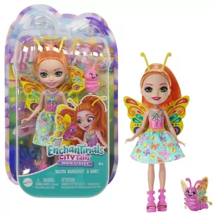 Lalka Enchantimals City Tails Belisse Butterfly i Dart HKN12 - Lalki dla dziewczynek - miniaturka - grafika 2