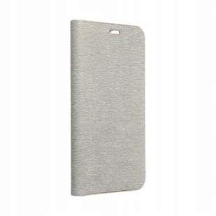 Kabura LUNA Book Gold do XIAOMI Redmi Note 14 5G srebrny - Etui i futerały do telefonów - miniaturka - grafika 1