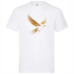 Koszulka męska Złoty Orzeł w locie elegancki T-shirt męski - Koszulki męskie - miniaturka - grafika 1