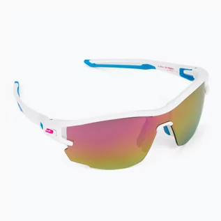 Okulary sportowe - Julbo Okulary rowerowe Julbo Aero Spectron 3Cf biało-niebieskie J4831110 - grafika 1