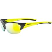 Okulary przeciwsłoneczne - Uvex Okulary sportowe Blaze III 2.0 black mat yellow 53/2/046/2616/UNI - miniaturka - grafika 1