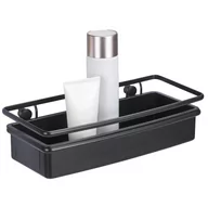Półki łazienkowe - Czarna półka łazienkowa Wenko Molinella, 30x9 cm - miniaturka - grafika 1