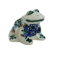Figurki dekoracyjne - Ceramiczna żabka Ceramika Bolesławiec - miniaturka - grafika 1