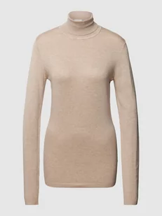 Sweter z dzianiny z golfem model ‘MAFA’ - Swetry damskie - miniaturka - grafika 1