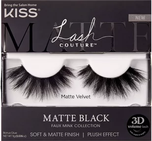 Kiss, Sztuczne rzęsy, Faux Mink Matte Black Velvet - Sztuczne rzęsy i akcesoria - miniaturka - grafika 1