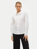 Koszule damskie - Vero Moda Koszula Anna 10318701 Biały Slim Fit - miniaturka - grafika 1