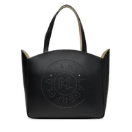 Torebki damskie - Torebka KARL LAGERFELD A3W30043 Czarny - miniaturka - grafika 1