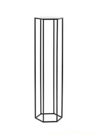 Kwietniki - Kwietnik Metalowy Stojak na kwiaty 100cm czarny 1613/100 - miniaturka - grafika 1