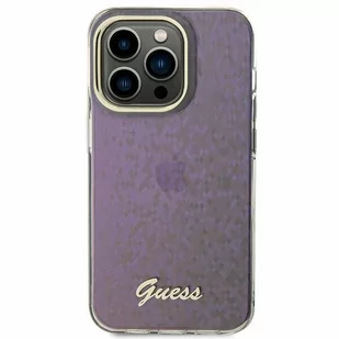 Guess GUHCP15SHDECMP iPhone 15 6.1" różowy/pink hardcase IML Faceted Mirror Disco Iridescent - Etui i futerały do telefonów - miniaturka - grafika 2