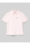 Koszulki i topy damskie - Koszulka polo z detalem z logo - Lacoste - miniaturka - grafika 1
