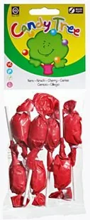 Candy Tree LIZAKI OKRĄGŁE O SMAKU WIŚNIOWYM BEZGLUTENOWE BIO (7 x 10 g) - - Gumy do żucia, lizaki, dropsy - miniaturka - grafika 2