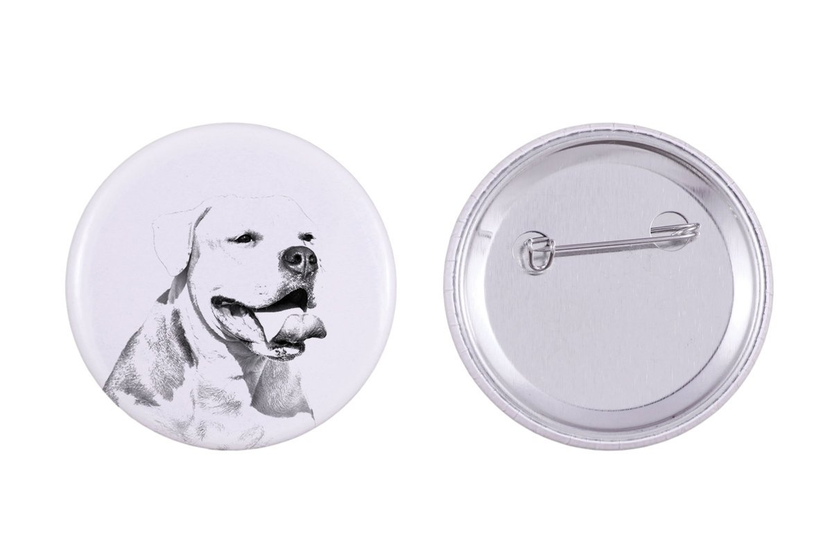 Buldog amerykański - przypinka z twoim psem, dodaj własne foto, marka Art-Dog