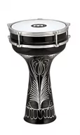 Instrumenty perkusyjne - Meinl Percussion meinl Percussion HE-124 aluminium Darbuka (handgraviert), z tworzywa sztucznego futra, średnica 20,32 cm (8 cali), srebrny HE-124 - miniaturka - grafika 1