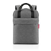 Plecaki - Reisenthel allday Backpack M Twist Silver – uniwersalny plecak na co dzień, w podróży, na zakupy lub do pracy – wodoodporny, bagaż podręczny, Silver, m - miniaturka - grafika 1