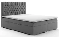 Łóżka - Dwuosobowe łóżko boxspring 200x200 Z6-N21 - miniaturka - grafika 1