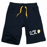 Spodenki męskie - Krótkie SPODENKI Dresowe BAWEŁNIANE Kotek 80 - miniaturka - grafika 1